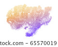 Abstract purple and orange watercolor textuer on white background. 65570019