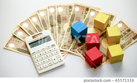 Money 10,000 Yen Bill Calculator Block 65571319