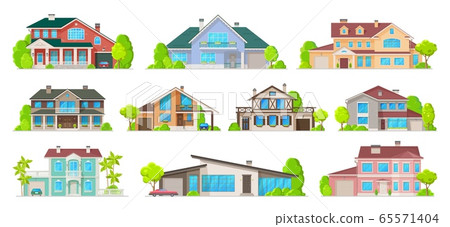 Private buildings vector real estate Private buildings vector real estate 65571404