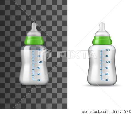 Baby milk bottle isolated object Baby milk bottle isolated object 65571528