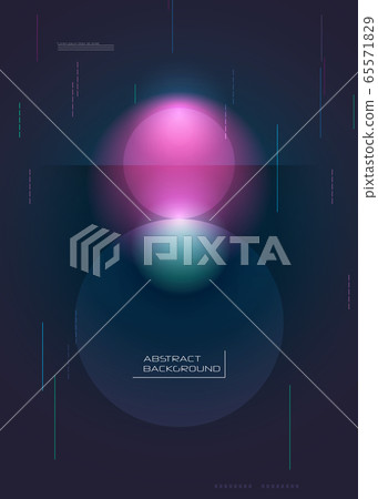 Vector abstract background, Composition colorful fluid abstraction, holographic and gradient color design in A4 size for backgrounds. Layout template for banner, poster, wallpaper, flyer, brochure 65571829