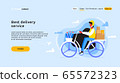 Perfect banner for your website of express delivery service. 65572323