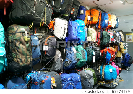 Blurred image of climbing backpack 65574159