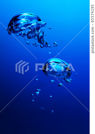 Air bubbles in water. Air bubbles in water. 65574195