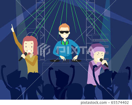 People Man Party People Singer Illustration People Man Party People Singer Illustration 65574402