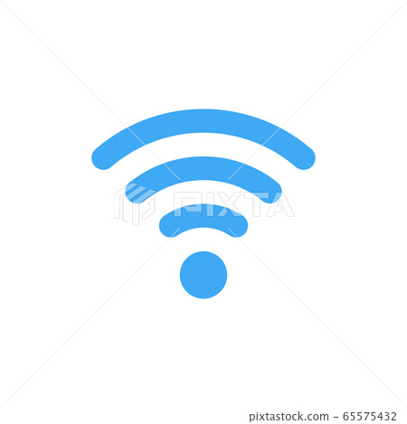 Wifi Zone blue Icon. Flat vector illustration EPS10 65575432