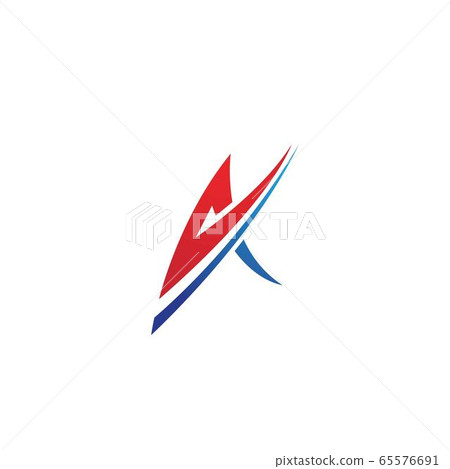 A Letter Lightning Logo A Letter Lightning Logo 65576691
