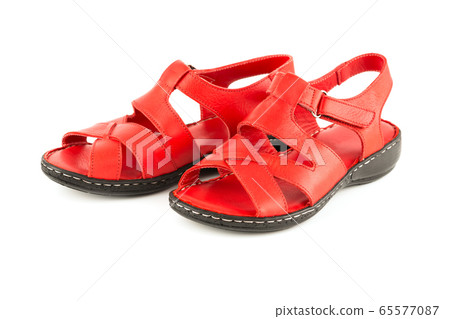 Pair of red shoes Pair of red shoes 65577087