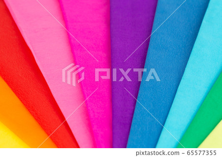 Colorful crepe papers 65577355