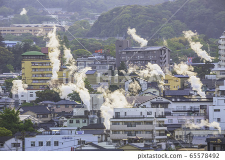 A beautiful scenery seen from the Oke Prefecture Beppu city Yukemuri observatory A beautiful scenery seen from the Oke Prefecture Beppu city Yukemuri observatory 65578492