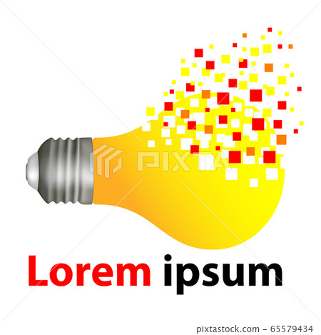 Vector yellow lamp. Vector yellow lamp. 65579434