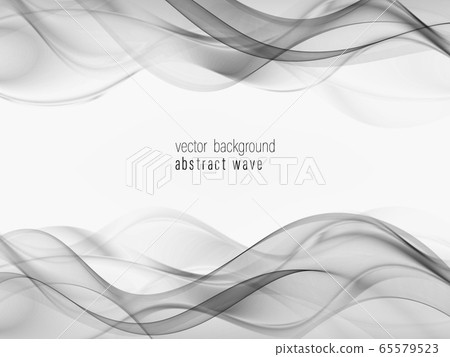 Blue abstract lines swoosh wave Smooth wave border background Wave