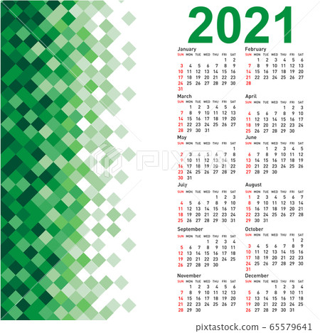Stylish calendar with Abstract triangle mosaic Stylish calendar with Abstract triangle mosaic 65579641