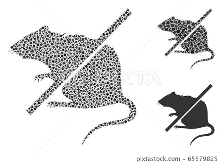 Abrupt Stop Rats Icon Mosaic 65579825