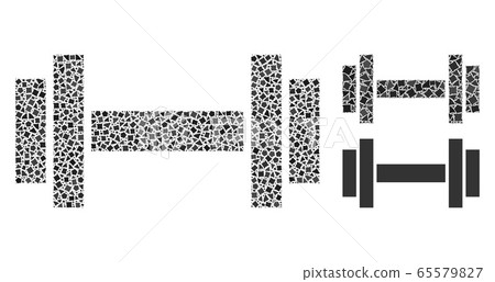 Tremulant Barbell Icon Mosaic 65579827