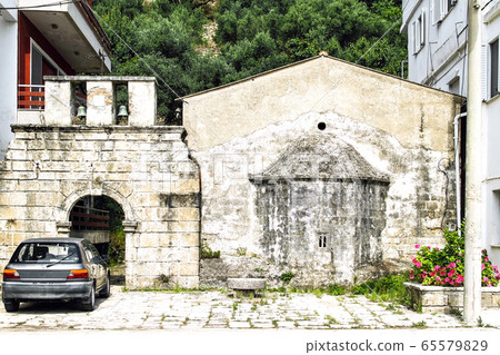 Ancient church in the capital of Zakynthos. Greece 65579829