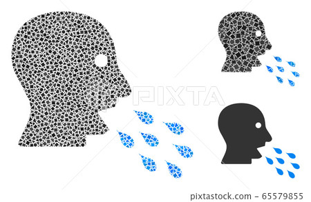 Raggy Respiratory Infection Icon Mosaic Raggy Respiratory Infection Icon Mosaic 65579855