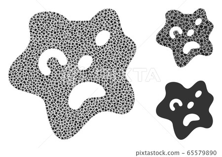Rough Amoeba Icon Mosaic Rough Amoeba Icon Mosaic 65579890