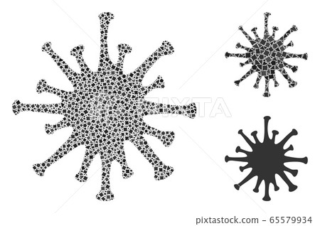 Joggly Coronavirus Icon Mosaic Joggly Coronavirus Icon Mosaic 65579934