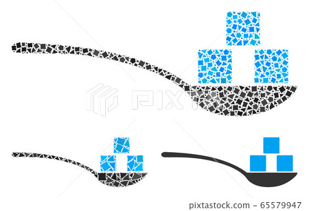 Inequal Sugar Spoon Icon Collage Inequal Sugar Spoon Icon Collage 65579947