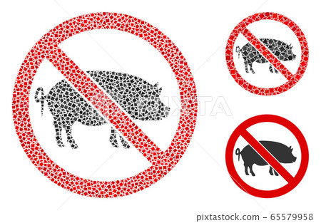 Joggly Stop Pig Icon Mosaic Joggly Stop Pig Icon Mosaic 65579958