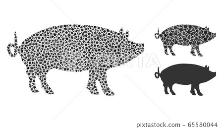 Humpy Pig Icon Collage Humpy Pig Icon Collage 65580044