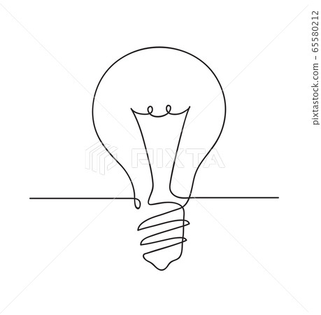 Light bulb symbol. Idea Concept. Continuous line art drawing. Hand drawn doodle vector illustration in a continuous line. Line art decorative design. Light bulb symbol. Idea Concept. Continuous line art drawing. Hand drawn doodle vector illustration in a continuous line. Line art decorative design. 65580212