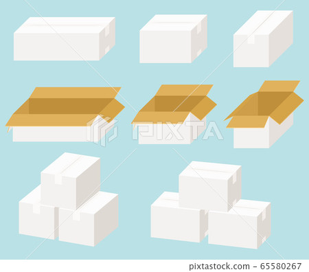 White cardboard set 65580267