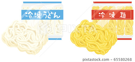 冷凍烏冬面和冷凍面 65580268
