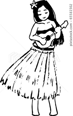 Hawaiian woman 65581502