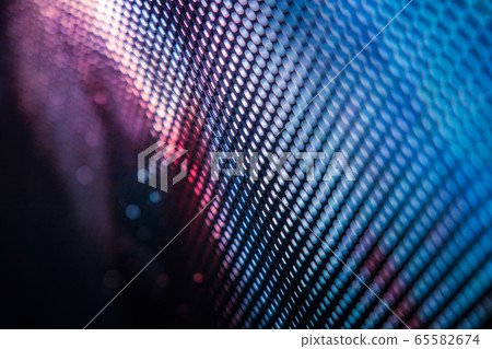 CloseUp LED blurred screen. LED soft focus 65582674
