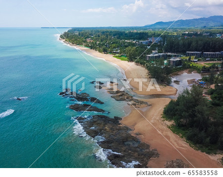 aerial view of Bang Niang Beach Khaolak 65583558