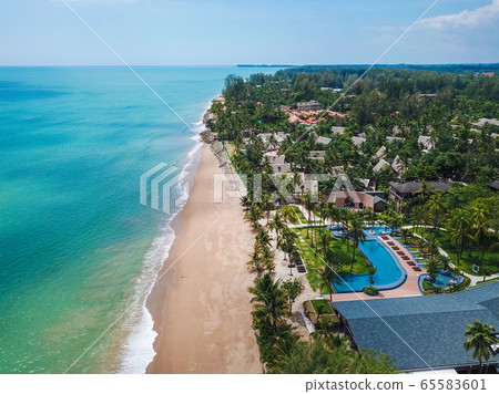 aerial view of Bang Niang Beach Khaolak 65583601