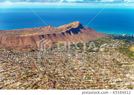Hawaii (Hawaii Honolulu Waikiki Diamond Head aerial photograph) Hawaii (Hawaii Honolulu Waikiki Diamond Head aerial photograph) 65584812