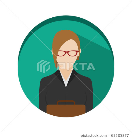 Isolated attorney icon 65585877