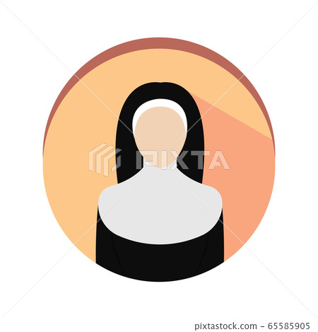 Isolated nun icon Isolated nun icon 65585905