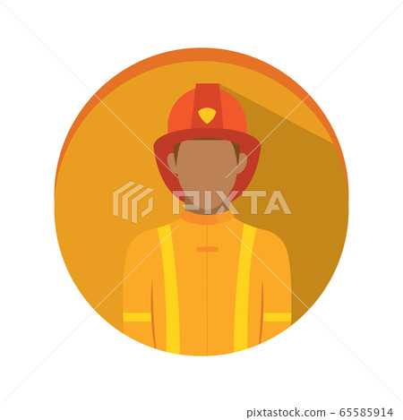 Isolated fire man icon - Stock Illustration [65585914] - PIXTA