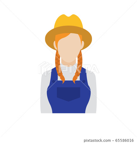 Isolated farmer icon - Stock Illustration [65586016] - PIXTA