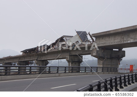 5 months after the Great East Japan Earthquake Rikuzentakata city area 65586302