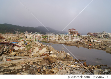 Five months after the Great East Japan Earthquake Around Minamisanriku Town Five months after the Great East Japan Earthquake Around Minamisanriku Town 65586794