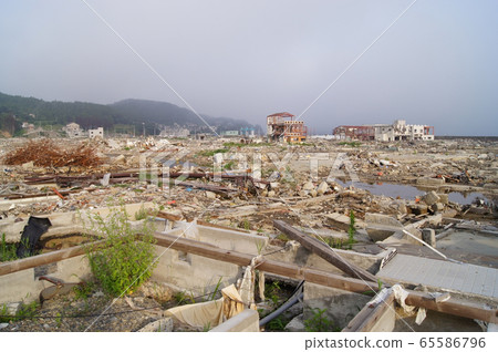 Five months after the Great East Japan Earthquake Around Minamisanriku Town Five months after the Great East Japan Earthquake Around Minamisanriku Town 65586796