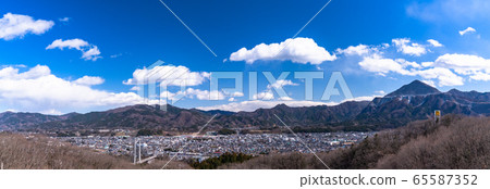 << Saitama Prefecture >> View of Chichibu City, Muse Park Departure Hill 65587352