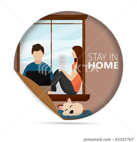 Stay in home poster Stay in home poster 65587767