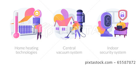 Home technologies abstract concept vector illustrations. Home technologies abstract concept vector illustrations. 65587872