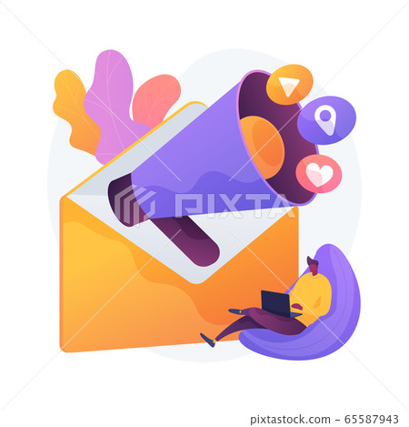 Email marketing abstract concept vector illustration. Email marketing abstract concept vector illustration. 65587943