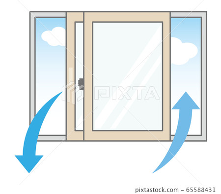 一窗通風換氣示意圖 風道 65588431