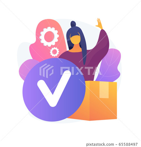 Parcel delivery and unpacking vector concept metaphor. 65588497
