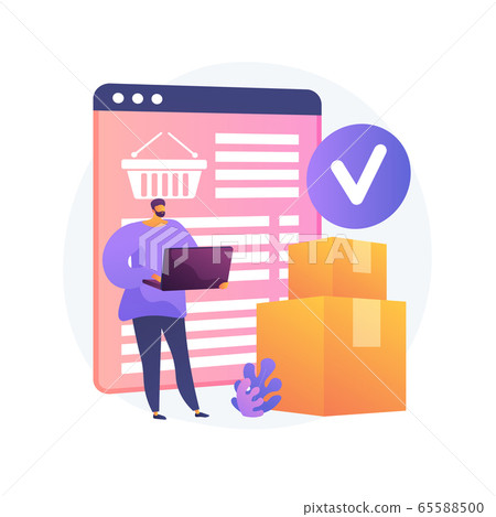Online order delivery service vector concept metaphor. Online order delivery service vector concept metaphor. 65588500