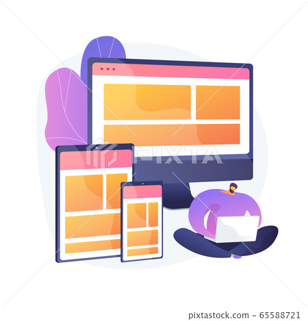 Website building vector concept metaphor 65588721