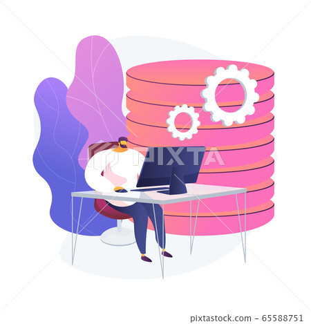 Data analysis vector concept metaphor - Stock Illustration [65588751 ...